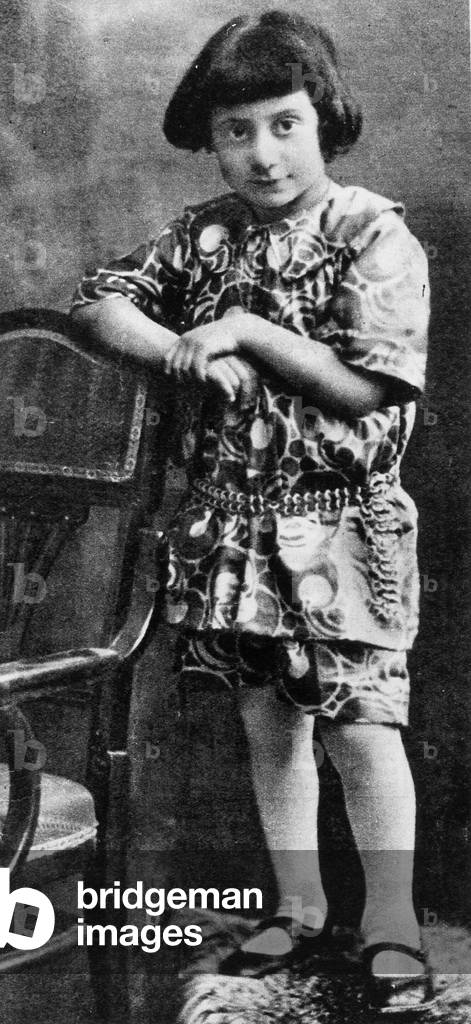 Benito Mussolini at Age Four, 1887 (b/w photo)