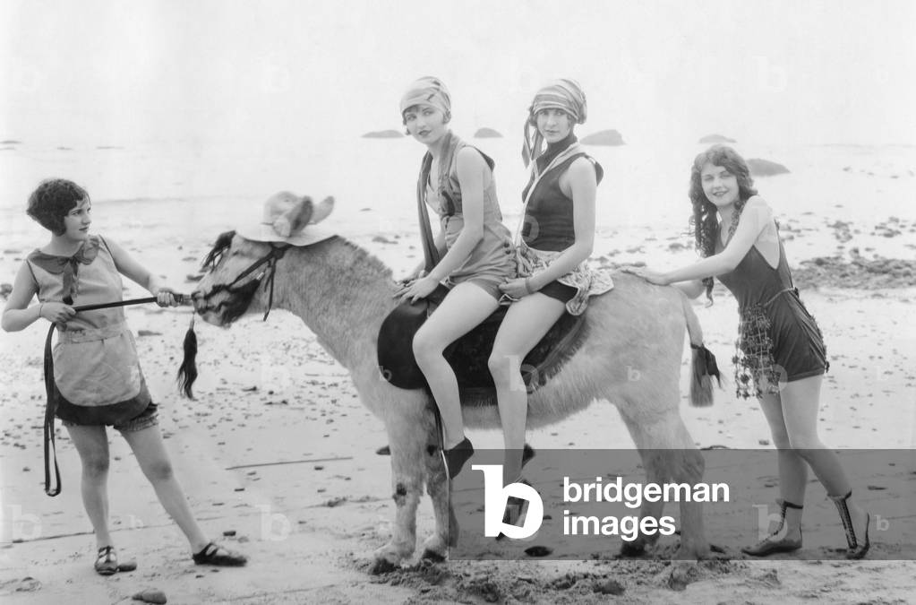 Beach life, 1926 (b/w photo)