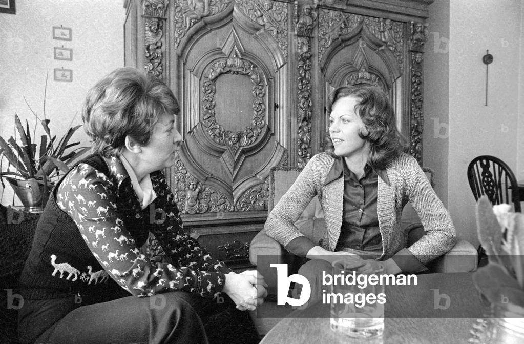 Agnes Maier, 1974 (b/w photo)