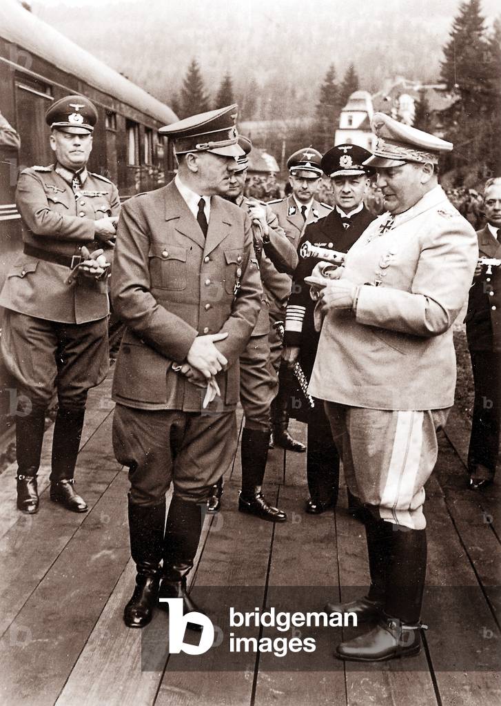 Hitler's birthday, 1941 (b/w photo)