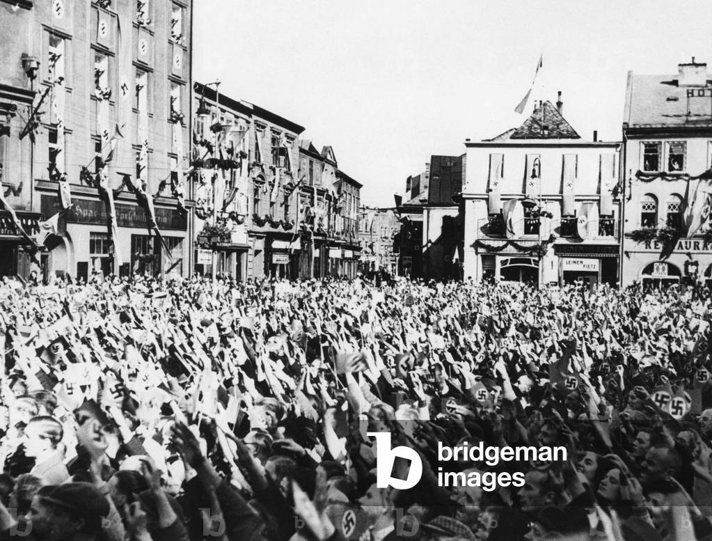 Market square in Jaegerndorf, 1938