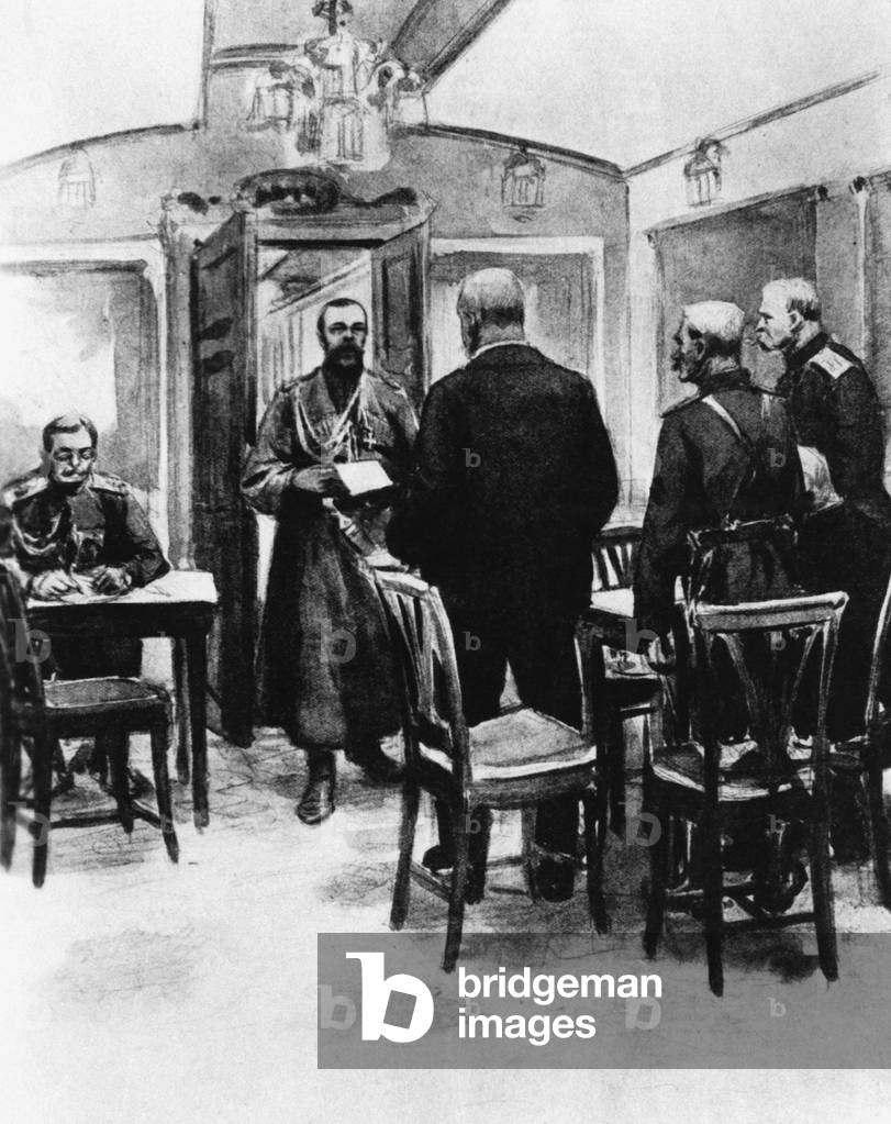 Abdication of the Tsar, 1917