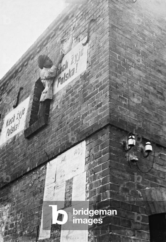Polish propaganda for the referendum in West Prussia, 1920 (b/w photo)