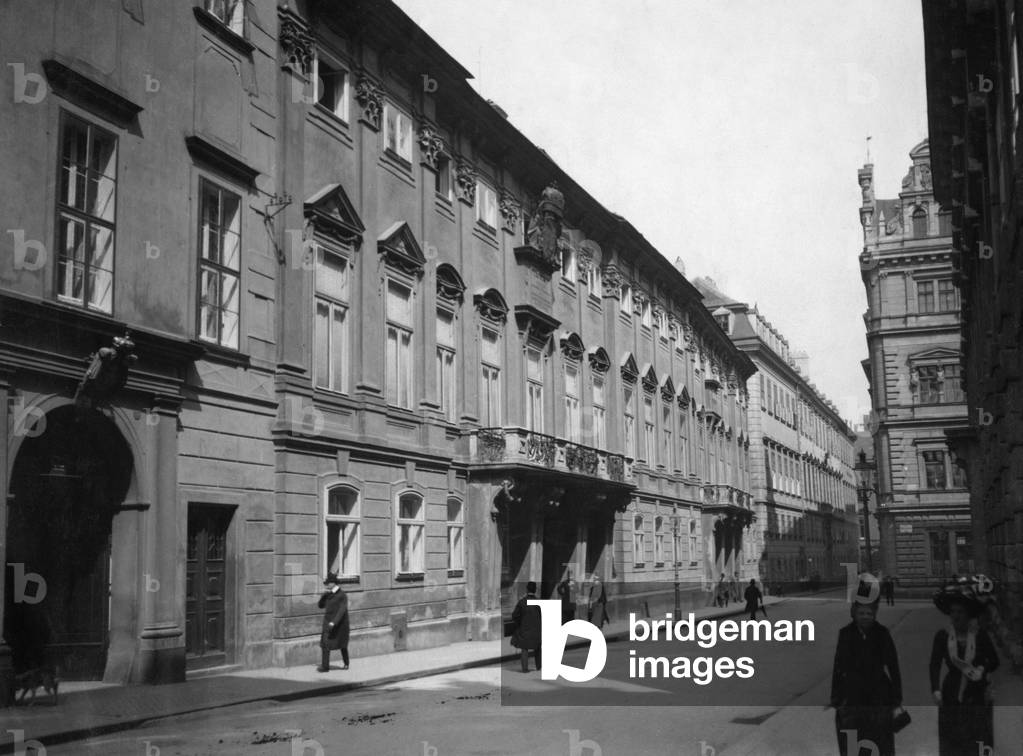 Hungarian Embassy in Vienna, 1919 (b/w photo)