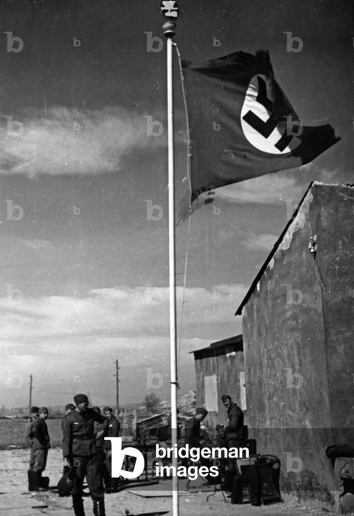 Swastika flag at the Condor Legion in Spain, 1939
