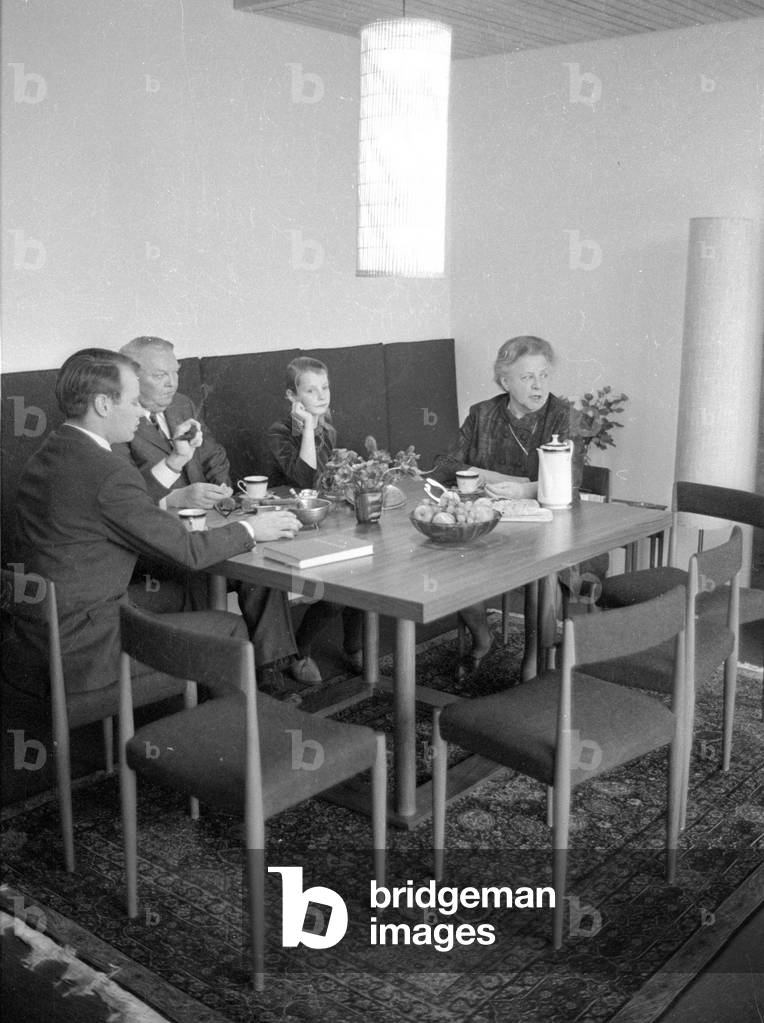 Ludwig Erhard in Bonn, 1964 (b/w photo)