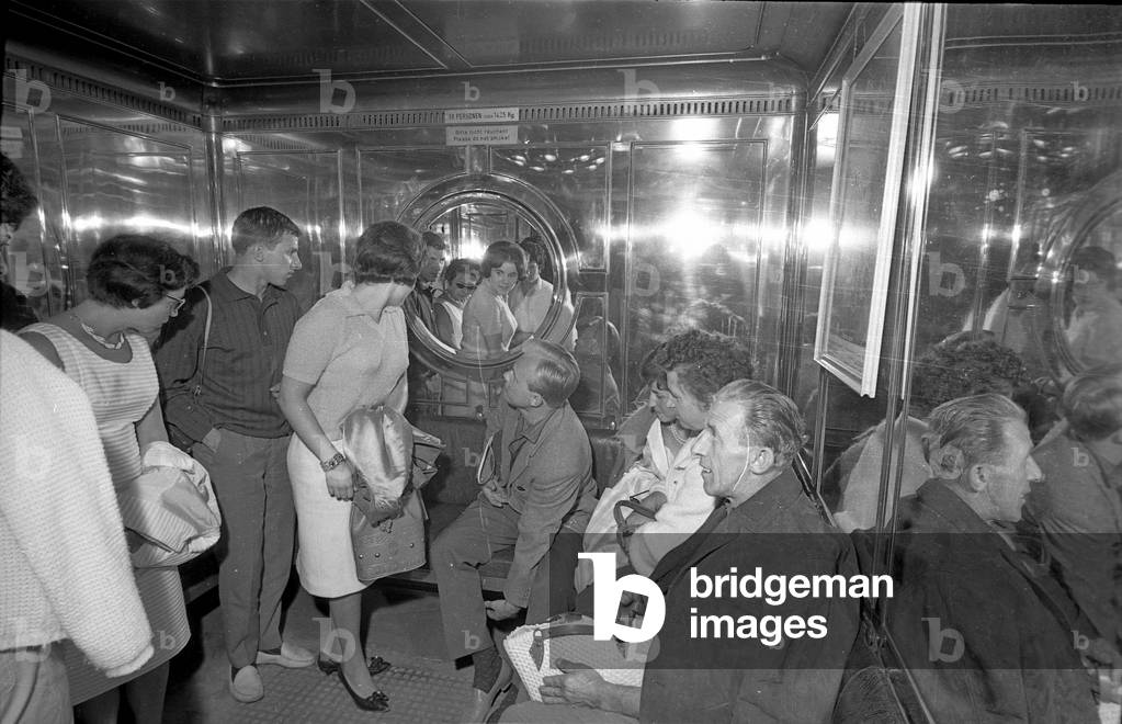 The Kehlstein elevator, 1960 (b/w photo)