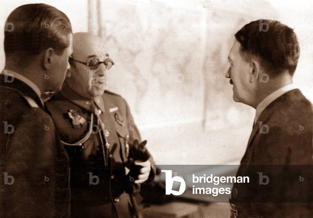 Adolf Hitler with Jose Maria Moscardo (photo)