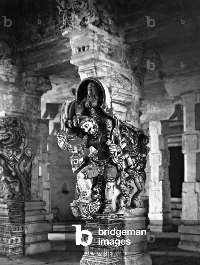Temple in Rameswaram, 1933 (b/w photo)