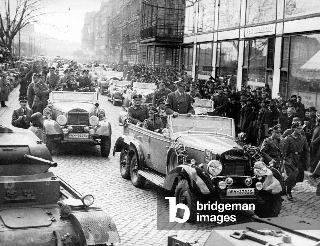 Adolf Hitler in Bruenn / Czechoslovakia, 1939 (b/w photo)