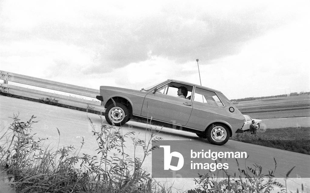 Audi 50, 1974 (b/w photo)