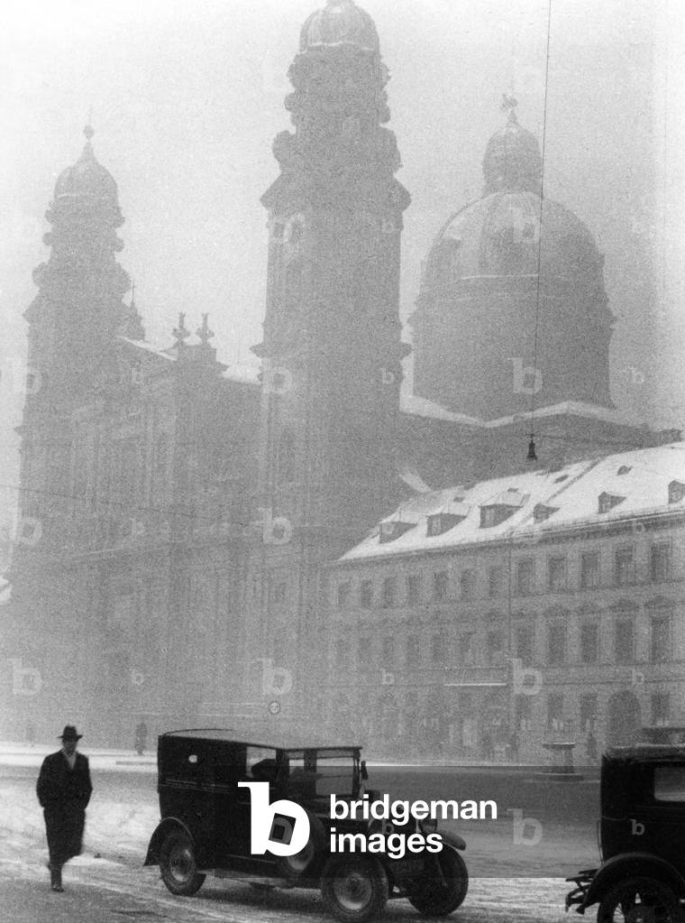 Theatine Church in Munich, 1931 (b/w photo)