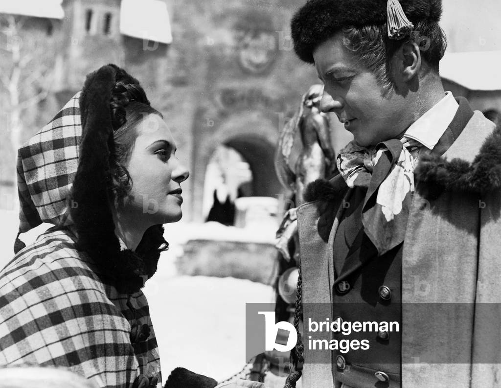 Hertha Feiler and Heinz Ruehmann in 'Kleider machen Leute', 1940 (b/w photo)