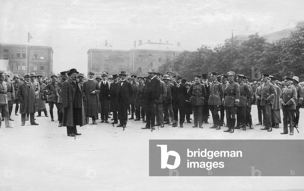 Friedrich Ebert and Gustav Noske in Munich, 1919 (b/w photo)