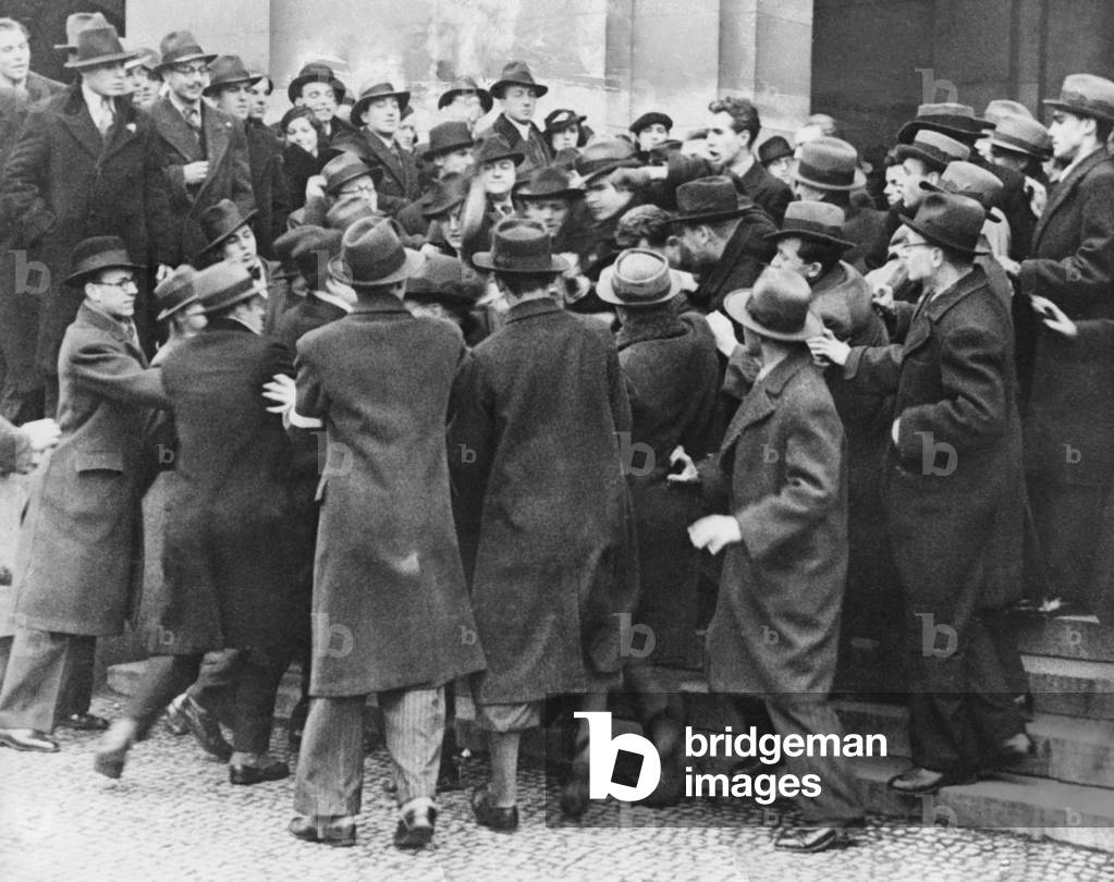 Student riots in Prague, 1934
