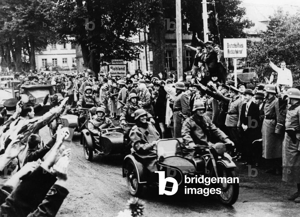 Occupation of the Sudetenland by German troops, 1938