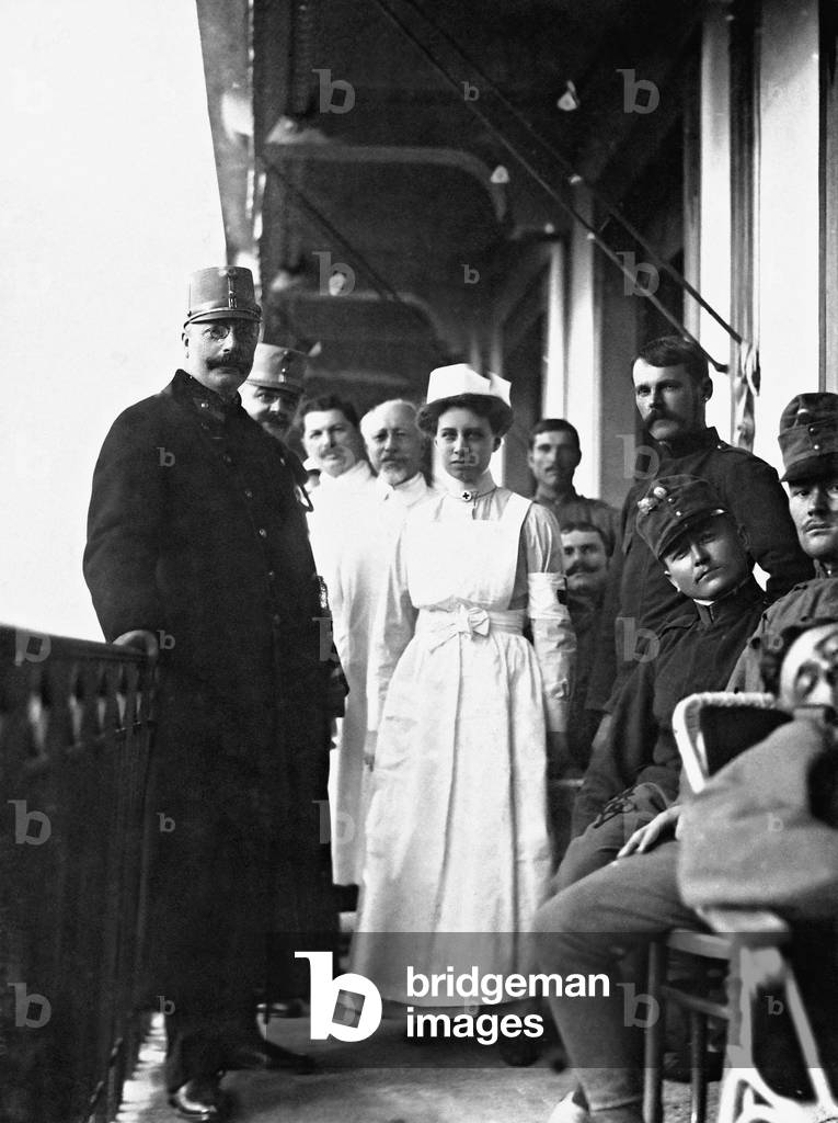 Arch Duke Franz Salvator in Meran, 1915 (b/w photo)