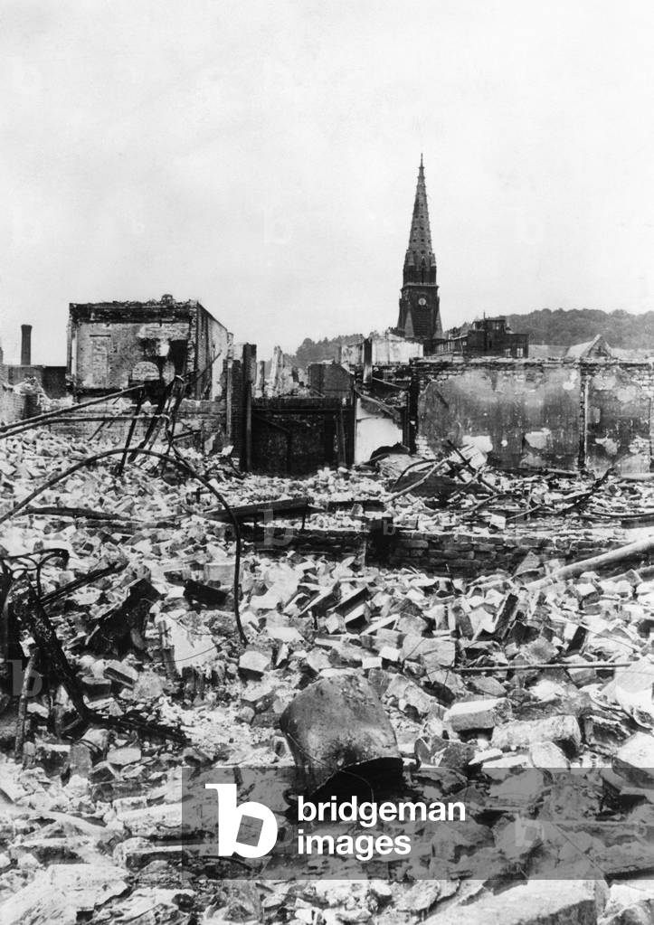 Elbeuf in France, 1940 (b/w photo)