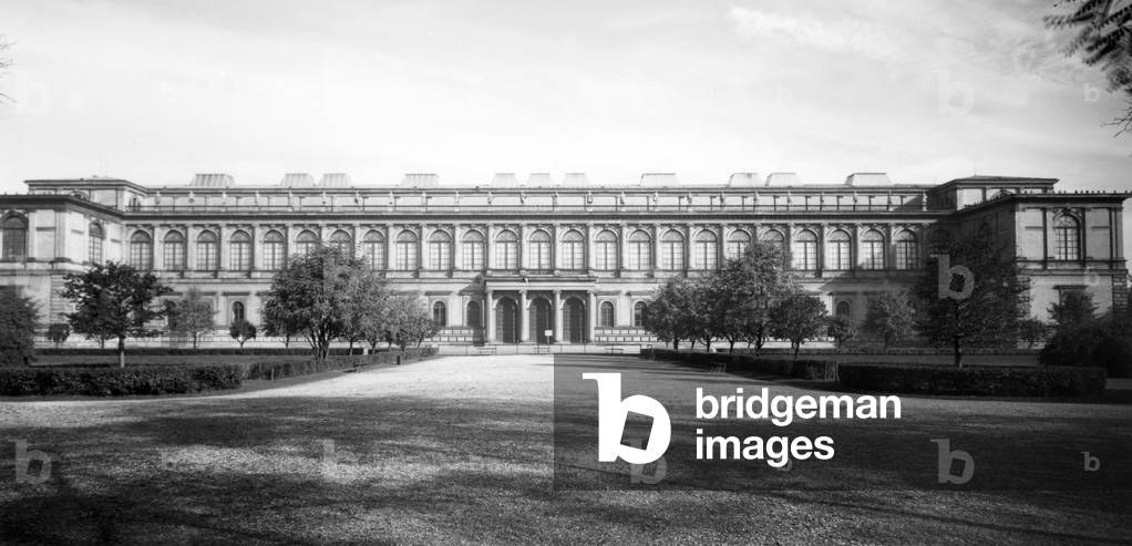New Pinakothek in Munich, vor 1944 (b/w photo)
