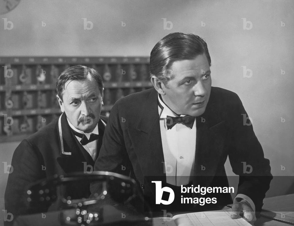 Hans Moser and Paul Hoerbiger in 'A Hoax', 1936 (b/w photo)