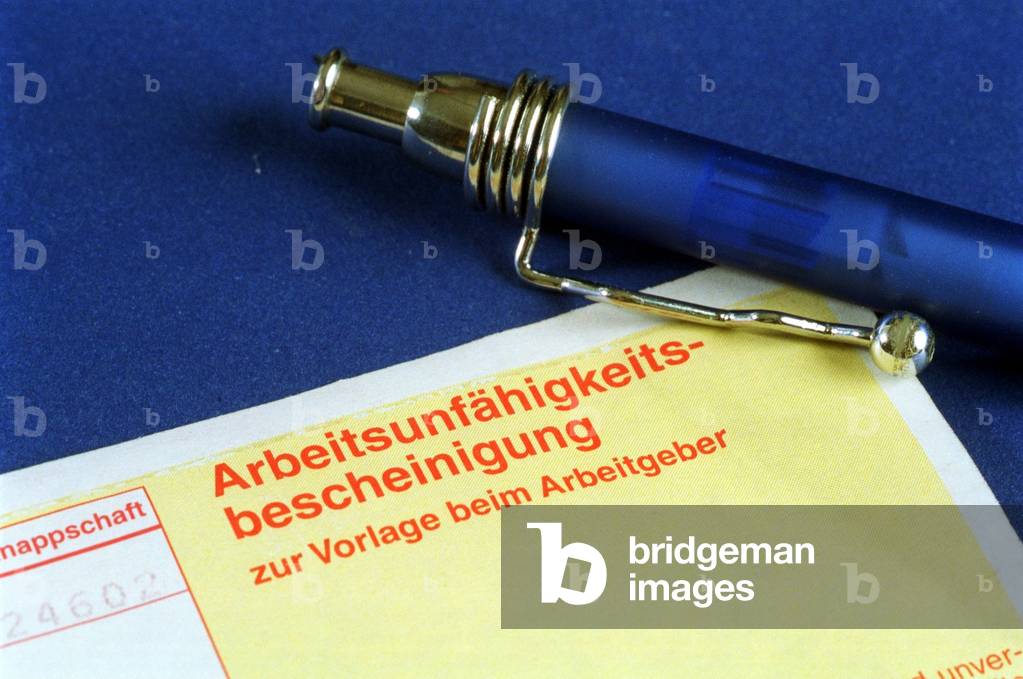 Health insurance certificate, 2001 (photo)