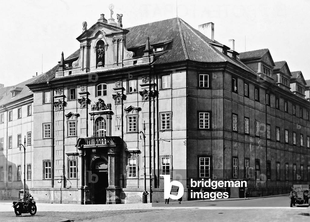 The CIementinum in Prague, 1939 (b/w photo)