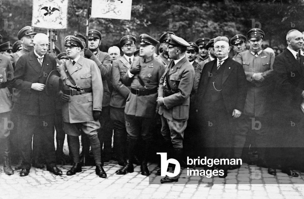 Alfred Hugenberg at the Harzburg Conference, 1931 (b/w photo)