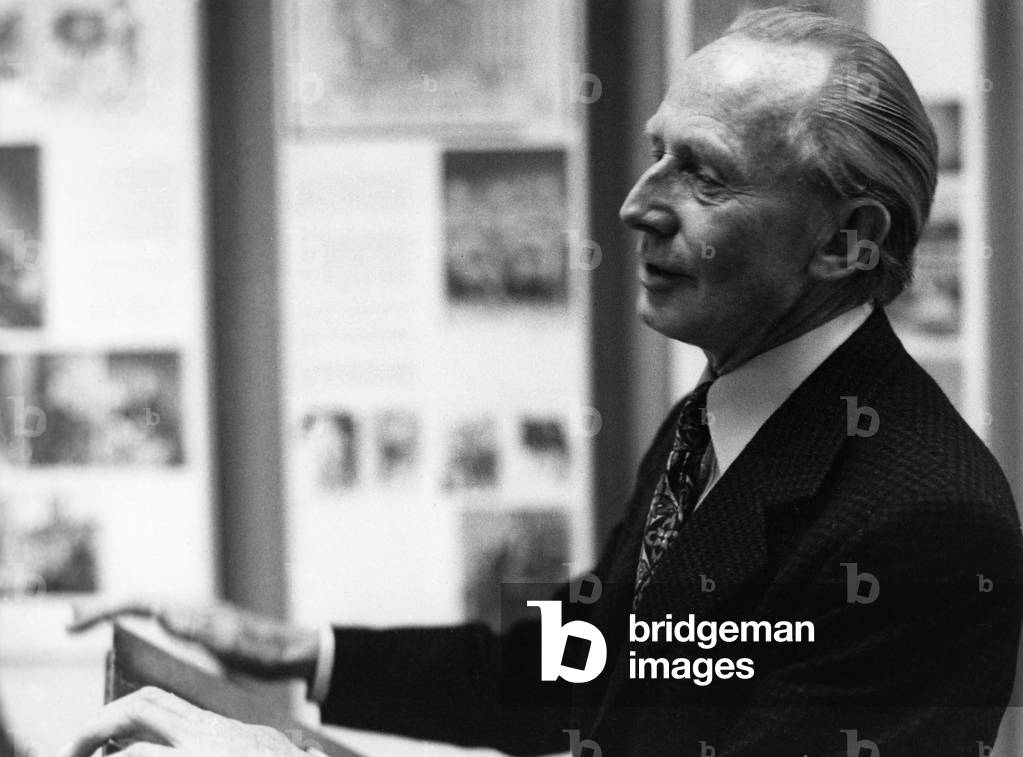 Photographer Hilmar Pabel in Munich, 1978 (b/w photo)