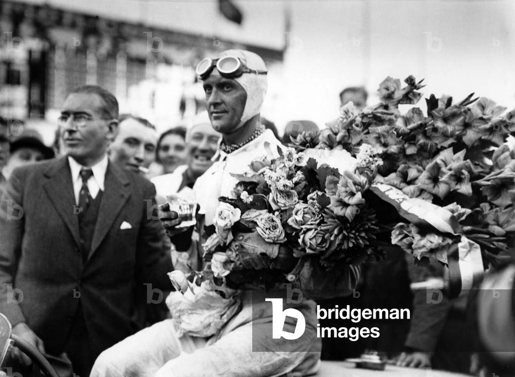 Louis Chiron, racecar driver, Monaco, 1899 (b/w photo)