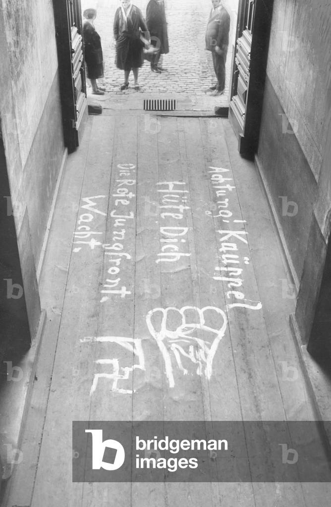 Communist threat against the SA leader Kaeuppel, 1930