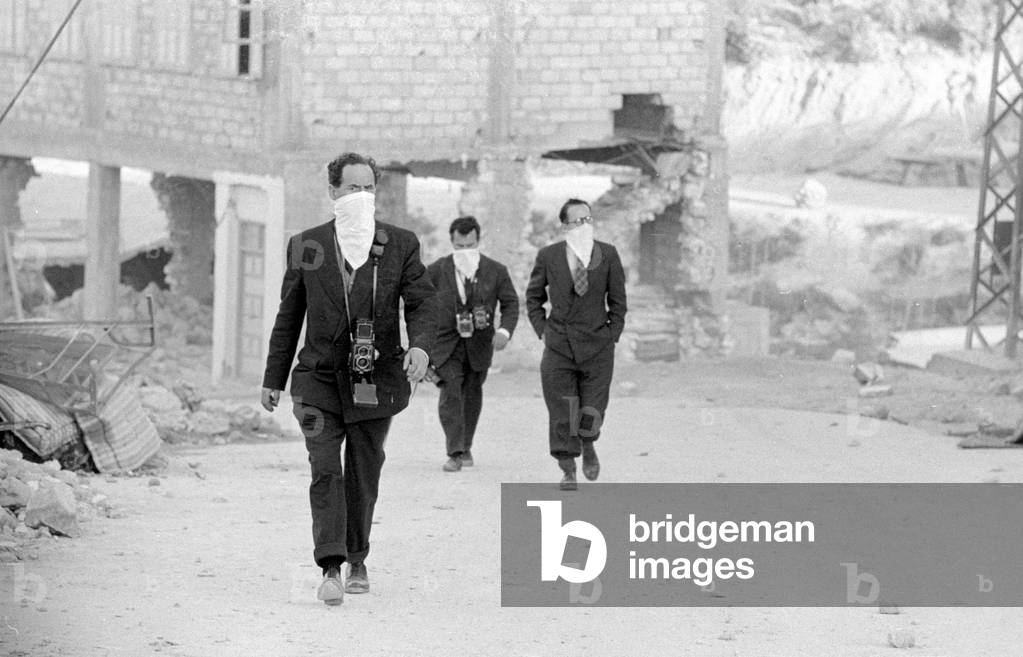 Earthquake in Agadir, 1960 (b/w photo)