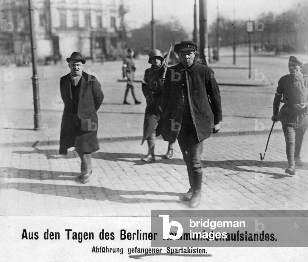 Leading away captured insurgents, 1919