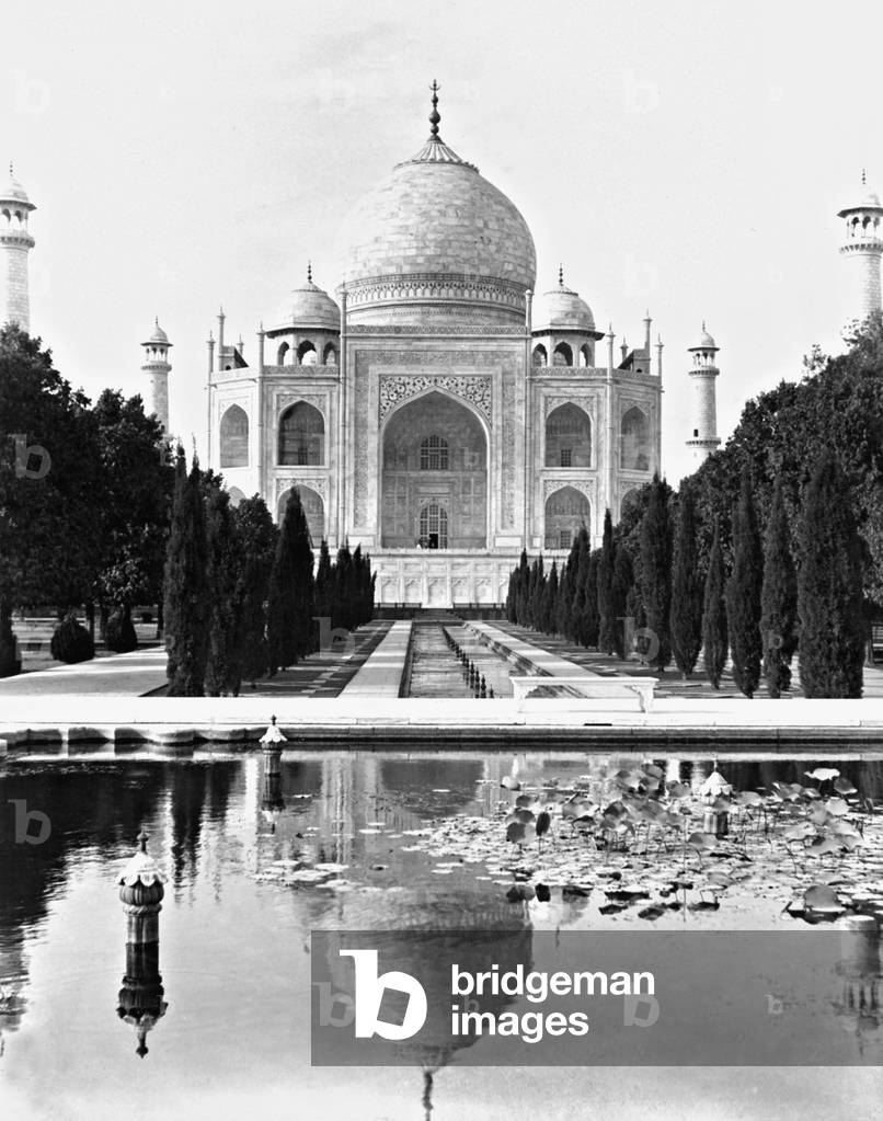 The Taj Mahal in Agra, 1939 (b/w photo)