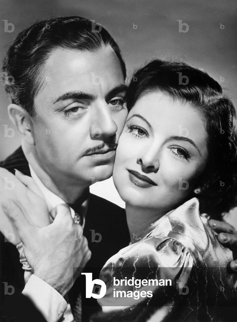 William Powell and Myrna Loy in 'Double Wedding', 1937 (b/w photo)
