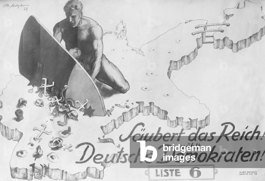 Election poster of the German Democratic Party, 1928