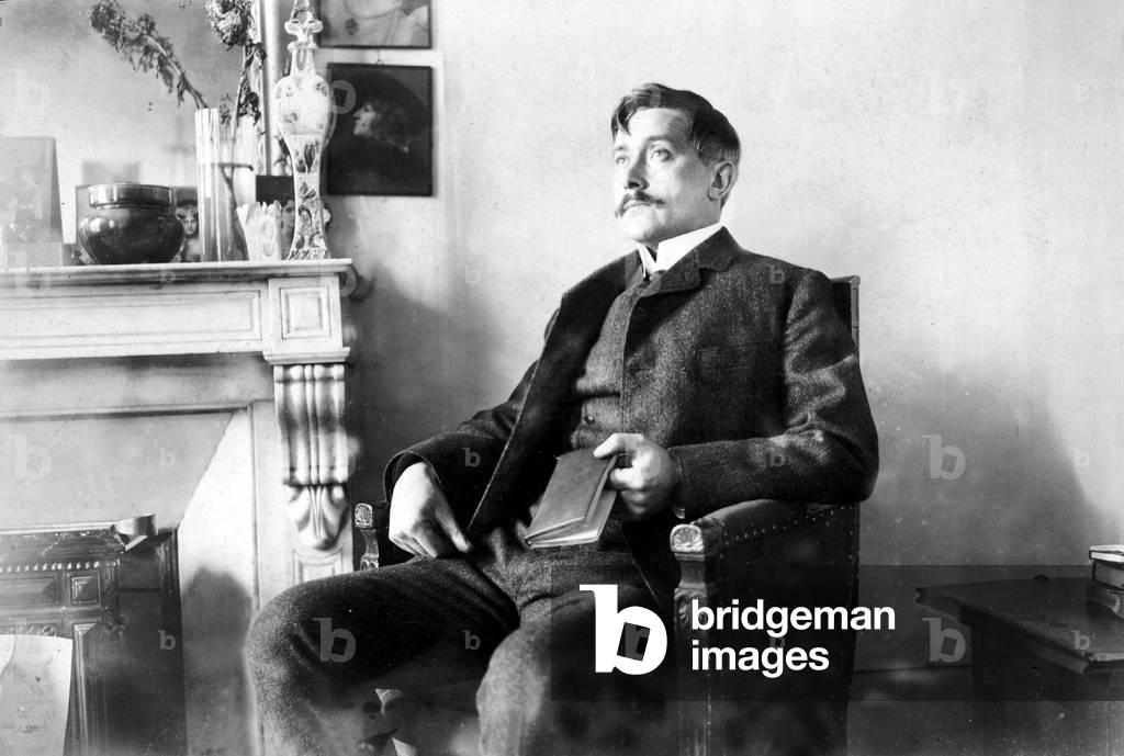 Maurice Maeterlinck (b/w photo)
