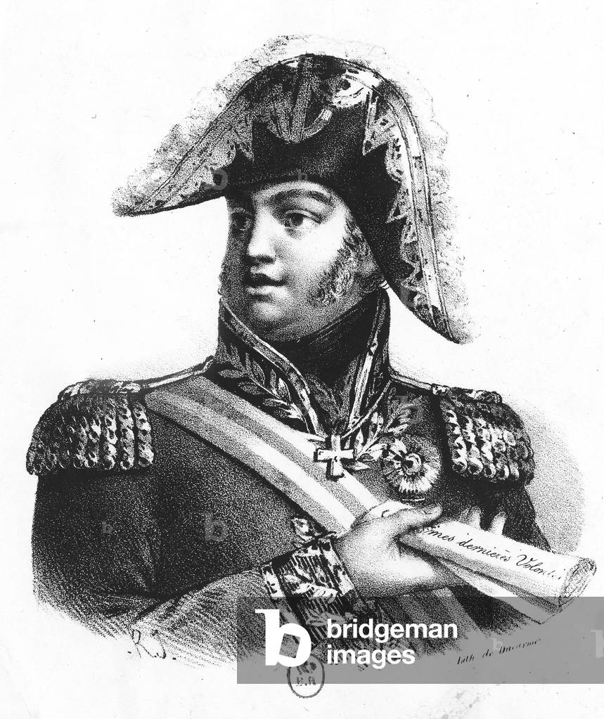 Don Joao the Clement (1767 1826) king of Portugal in 1816-1826 , engraving