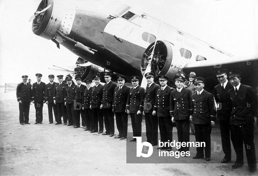 Pilots of French aerial company Air France on october 8, 1933