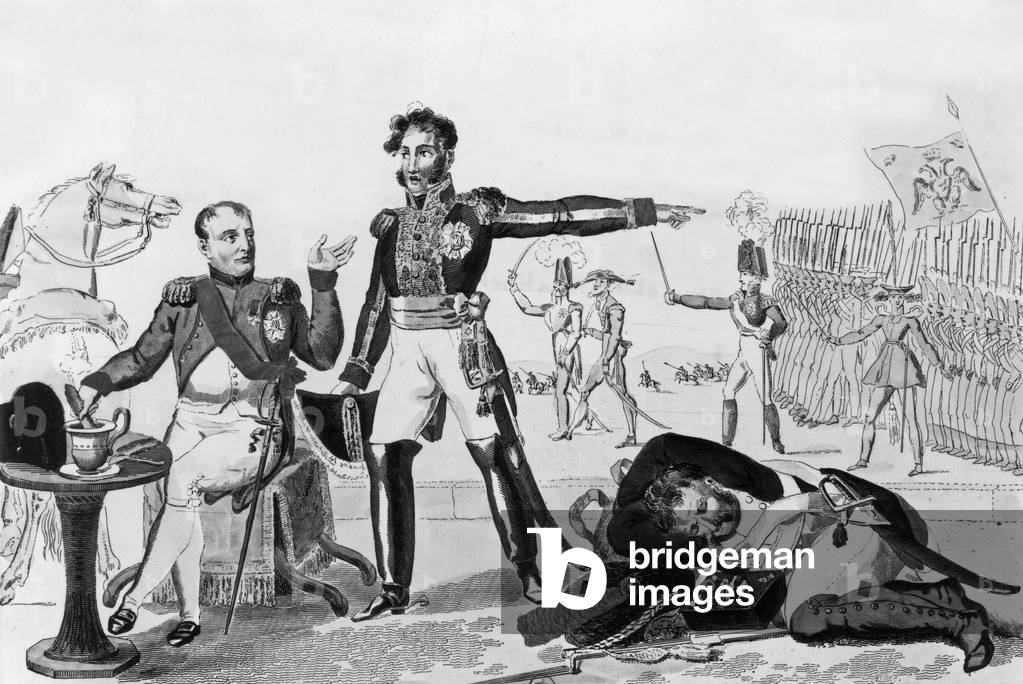 Imeprial lunch, may 1815 (time of the One Hundred Days), engraving