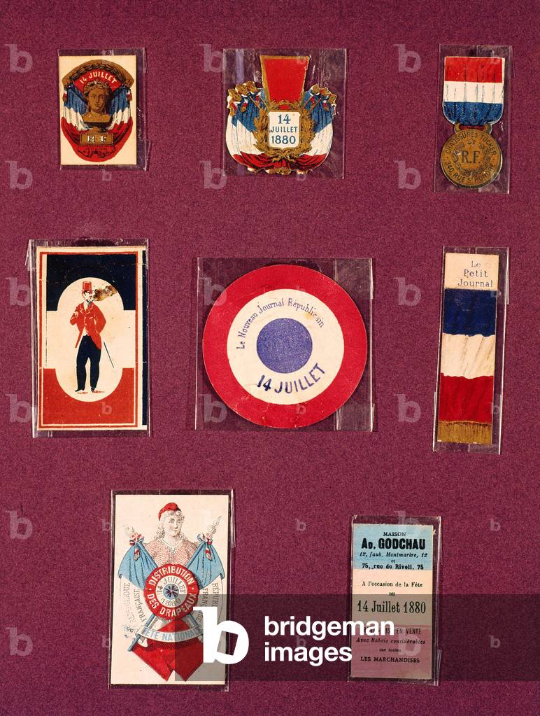 Vignettes and roundels, France, july 14, 1880