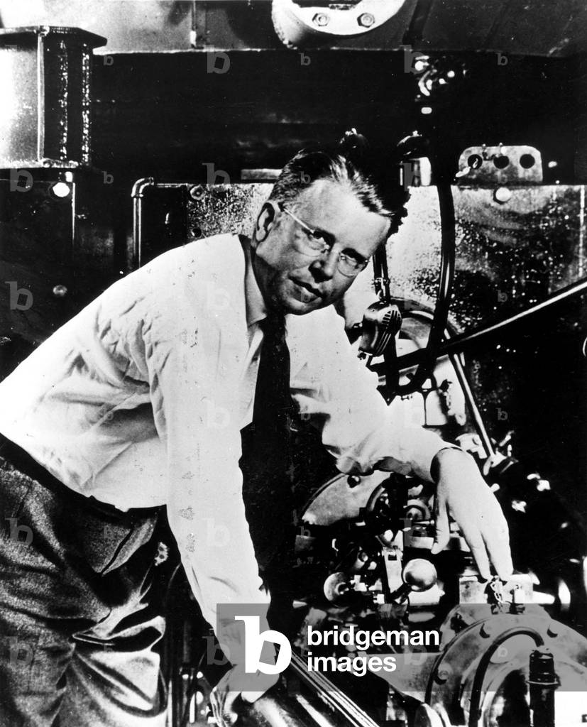 professor Ernst Orlando Lawrence (1901-1958) physicist, inventor of the cyclotron here at Berkeley university (California) c. 1940