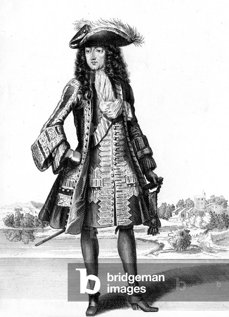 King of England William III, (1650-1702, king in 1689-1702), prince of Orange and Nassau, Stadholder of Holland (1672-1702), engraving