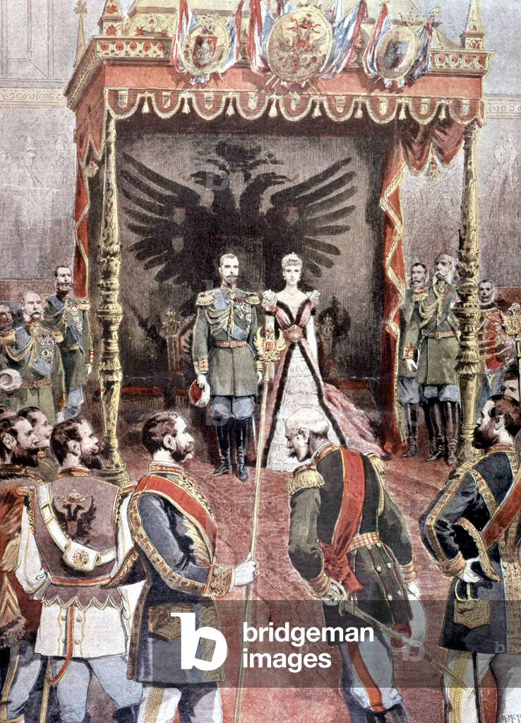 czar Nicholas II and his wife czarina Alexandra Fedorovna in 1909