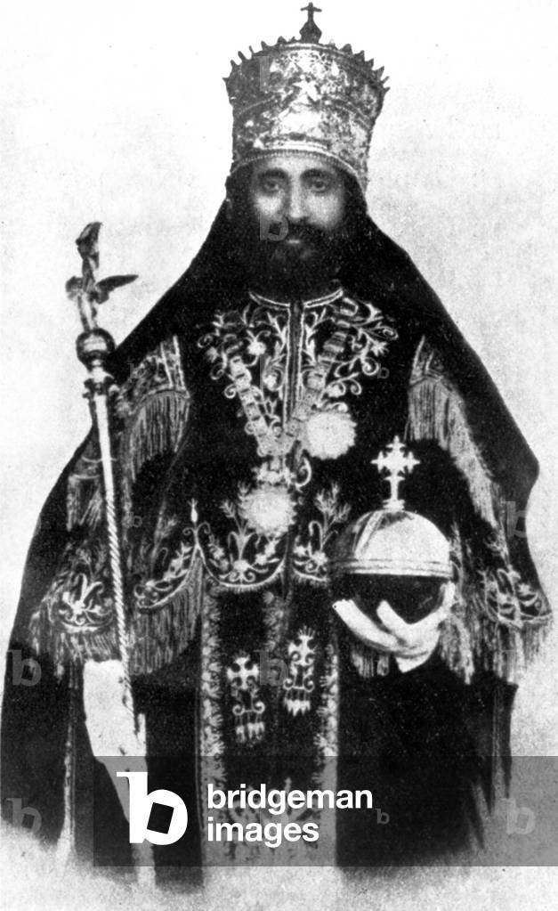 Negus Haile Selassie 1st (1892-1975) emperor of Ethiopia in 1930-1974