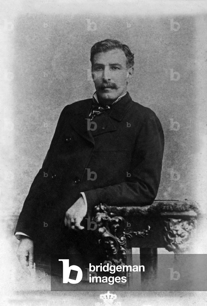 Pierre Savorgnan de Brazza (1852-1905) italian explorer naturalized French who explored Africa (right bank of the Congo) photo by Otto c. 1900