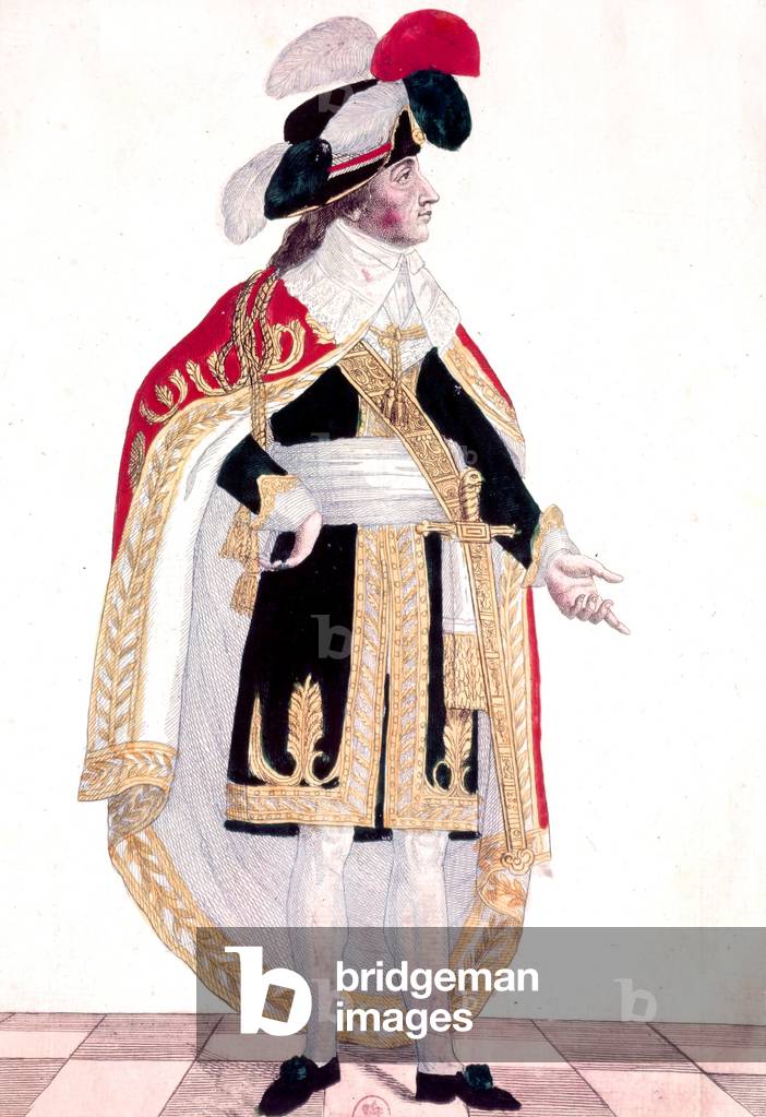 Emmanuel Joseph Sieyes (coloured engraving)