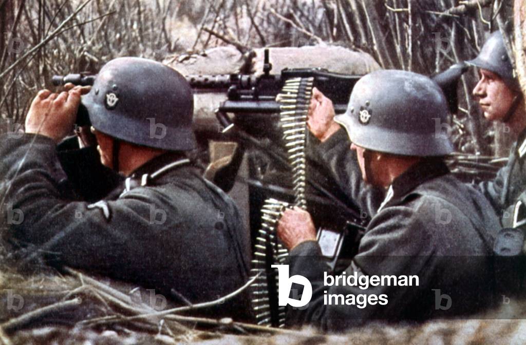 German machine gun MG34 (Maschinengewehr 34) used on eastern front during ww2