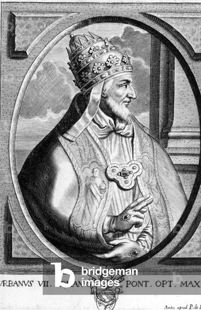 Giovan Battista Castagna (1521-1590) pope Urban VII during 13 days in september 1590, engraving