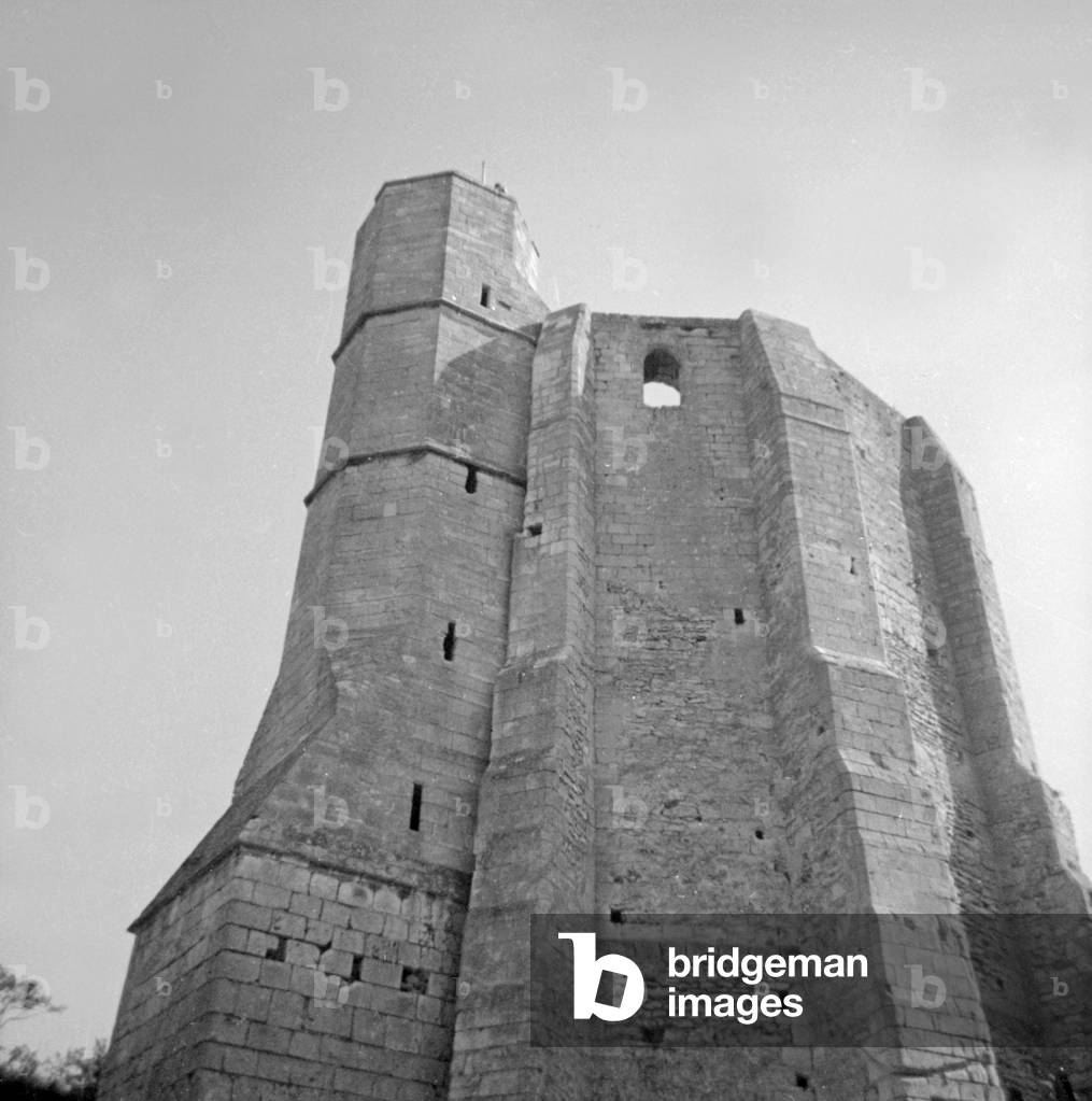 Gisors castle, France, built in 1096 : View of donjon