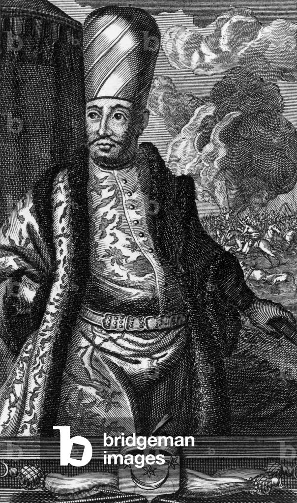 Claude Alexandre, Comte de Bonneval (1675-1747) French officer, at service of ottoman empire (Humbaraci Ahmed Pasha), engraving